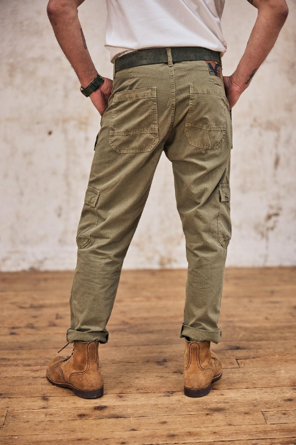 Freeman T. Porter Vince Ripstop Pantalon Cargo Homme Dusty Olive