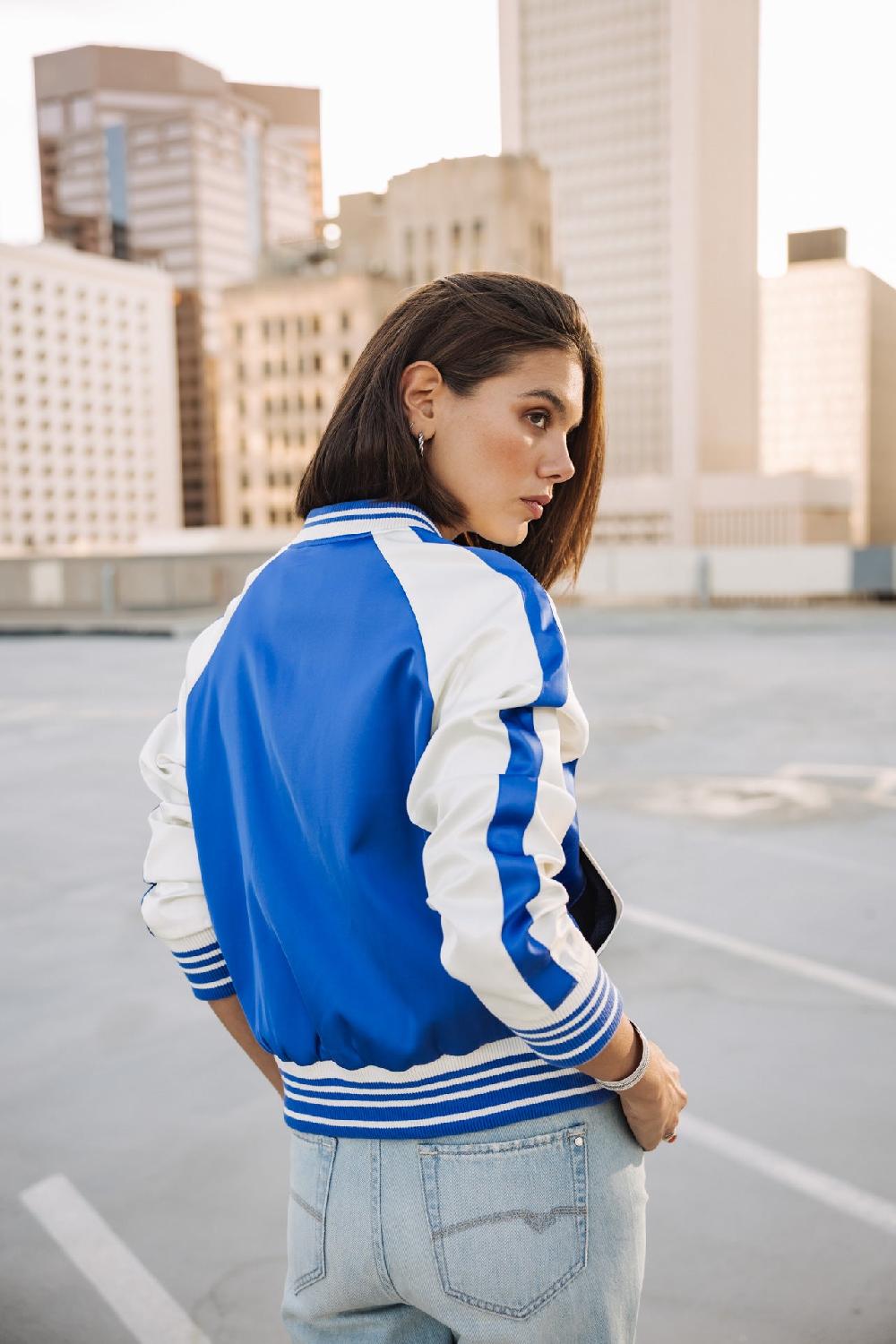 Freeman T. Porter Viviane Veste Bomber Femme Dazzling Blue