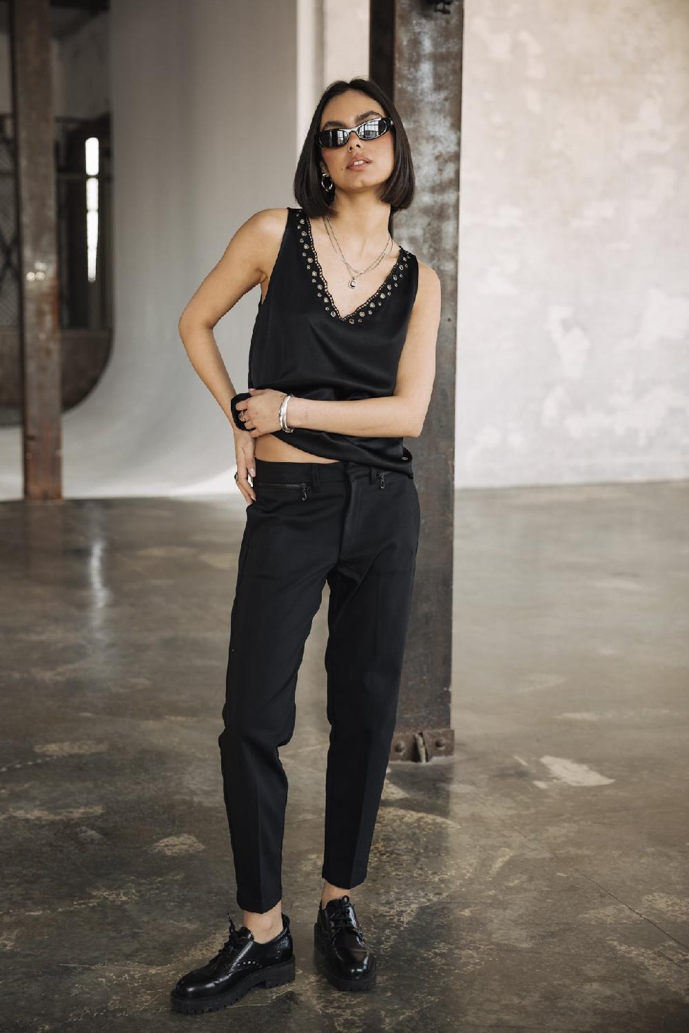 freeman t. porter Willow Polyneo Pantalon slim Femme black freeman t. porter Willow Polyneo Pantalon slim Femme black