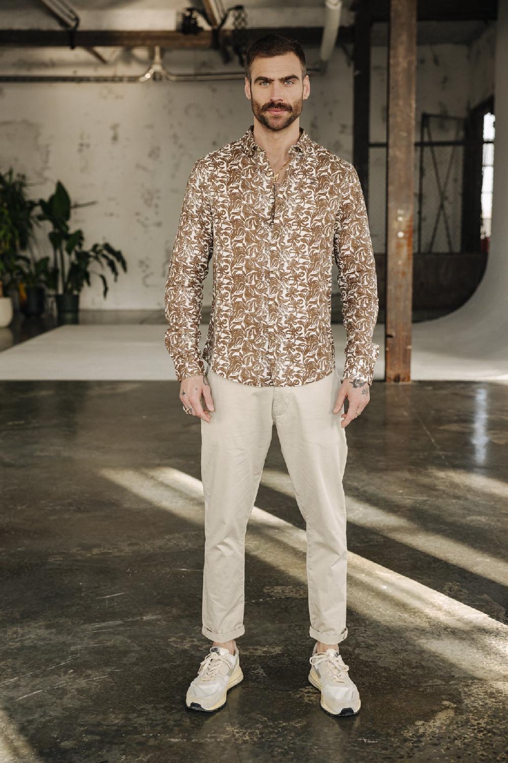 Freeman T. Porter Yoris Obliqua Chemise Ajustée Homme Original