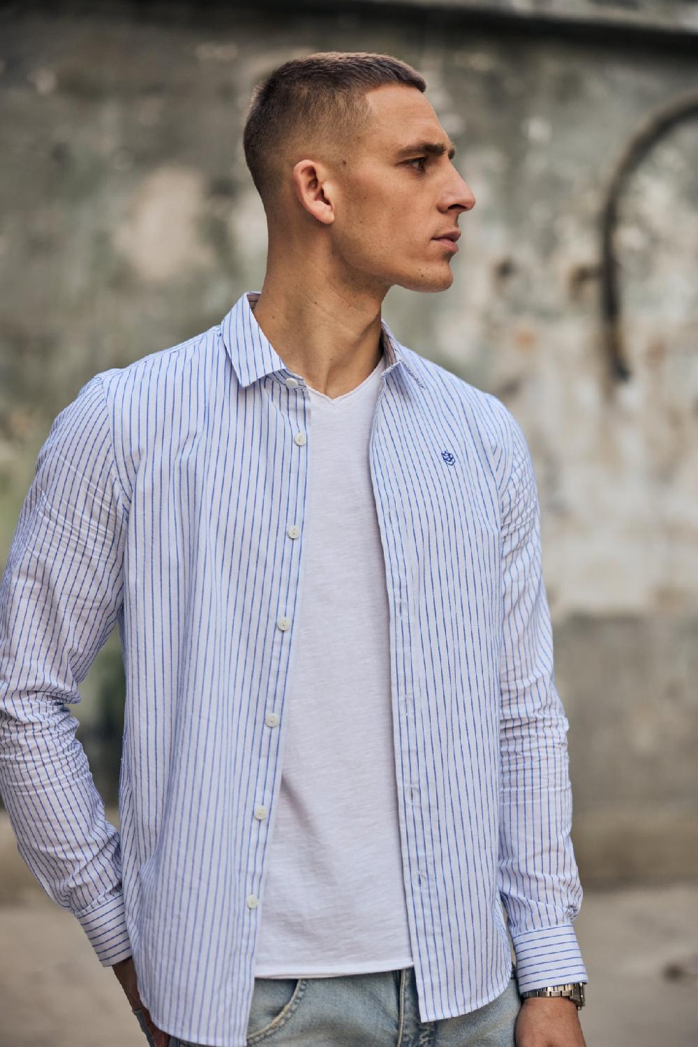 freeman t. porter Yoris Rayo Chemise ajustée Homme off white