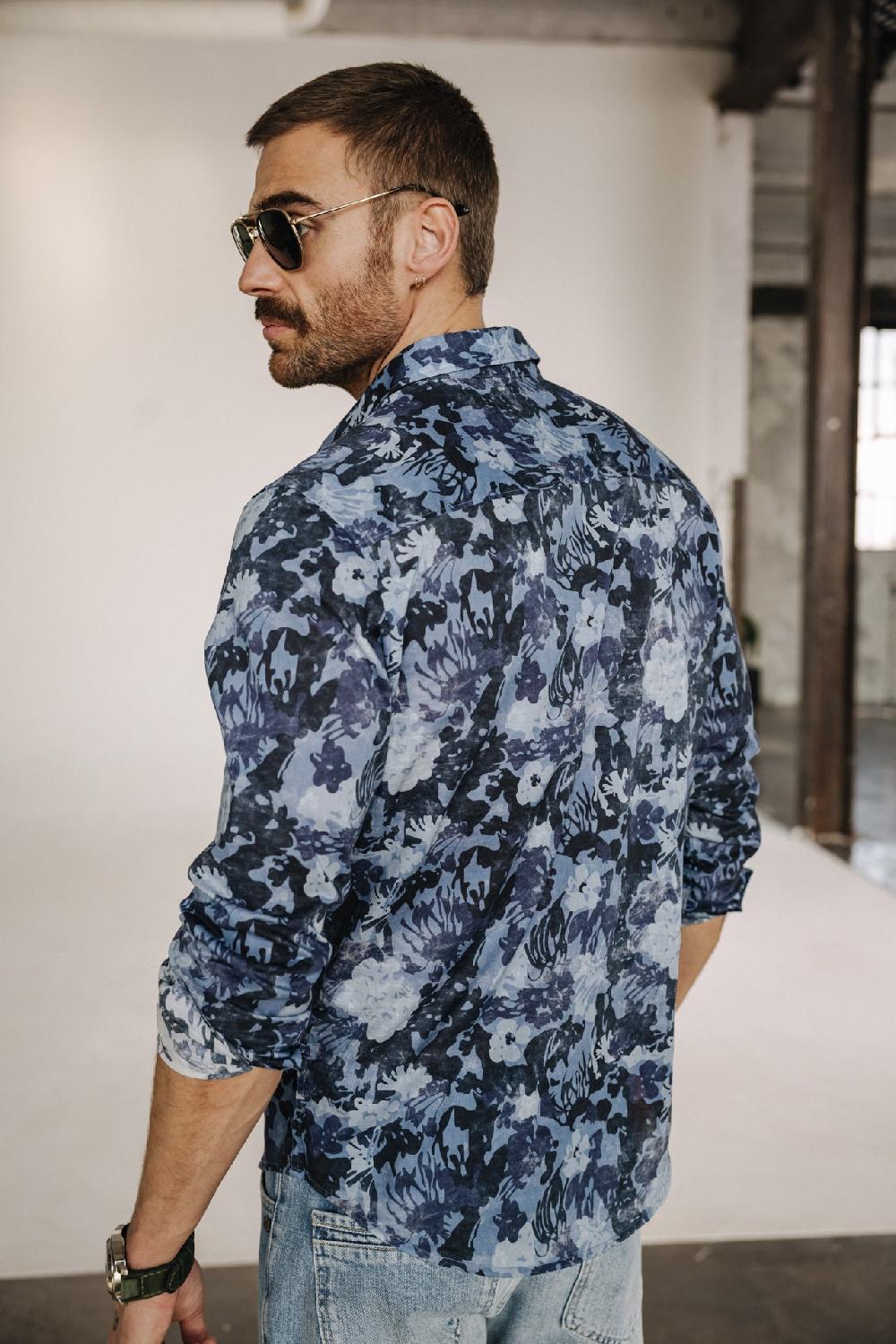 Freeman T. Porter Yoris Reef Chemise Ajustée Homme Original