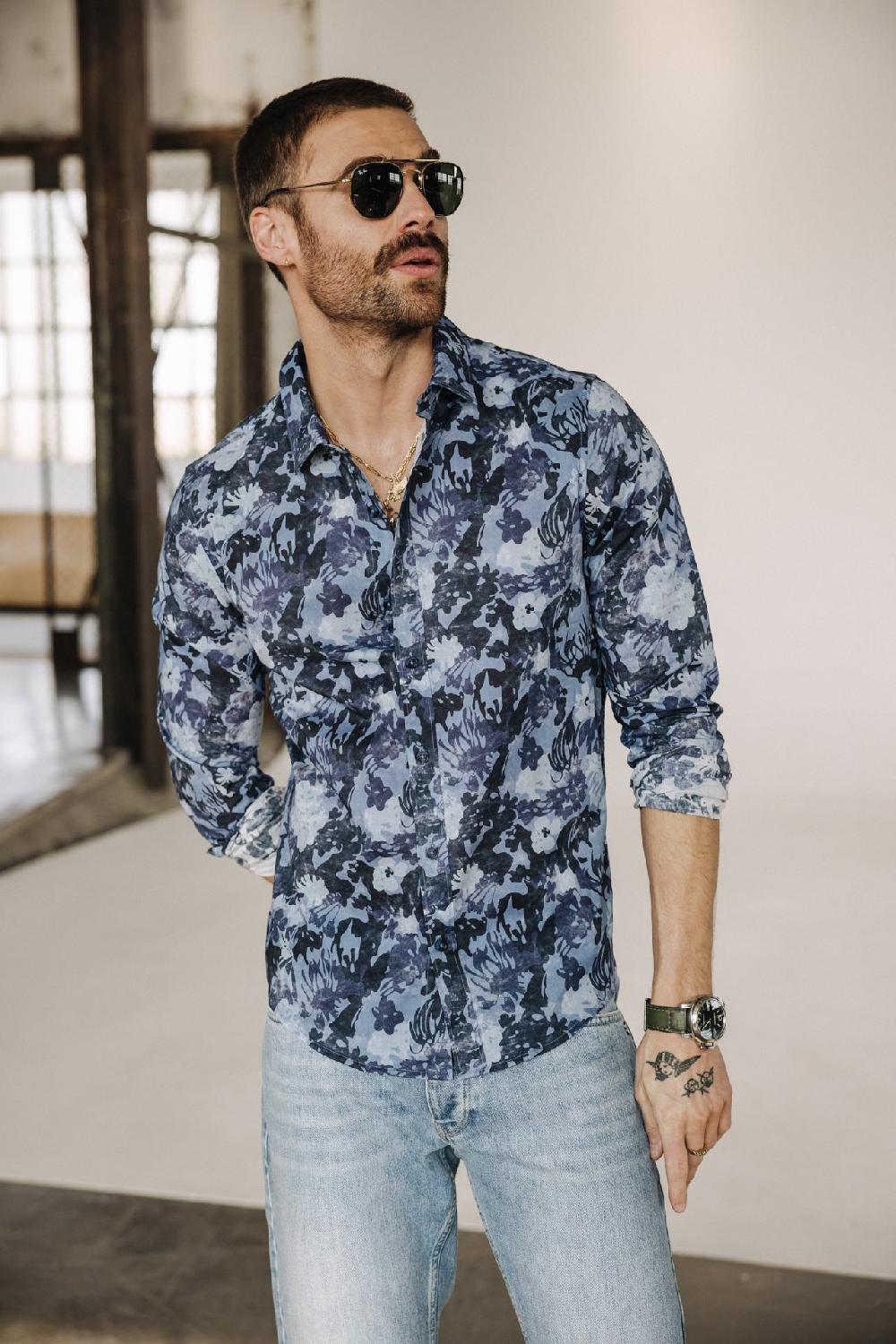 freeman t. porter Yoris Reef Chemise ajustée Homme original