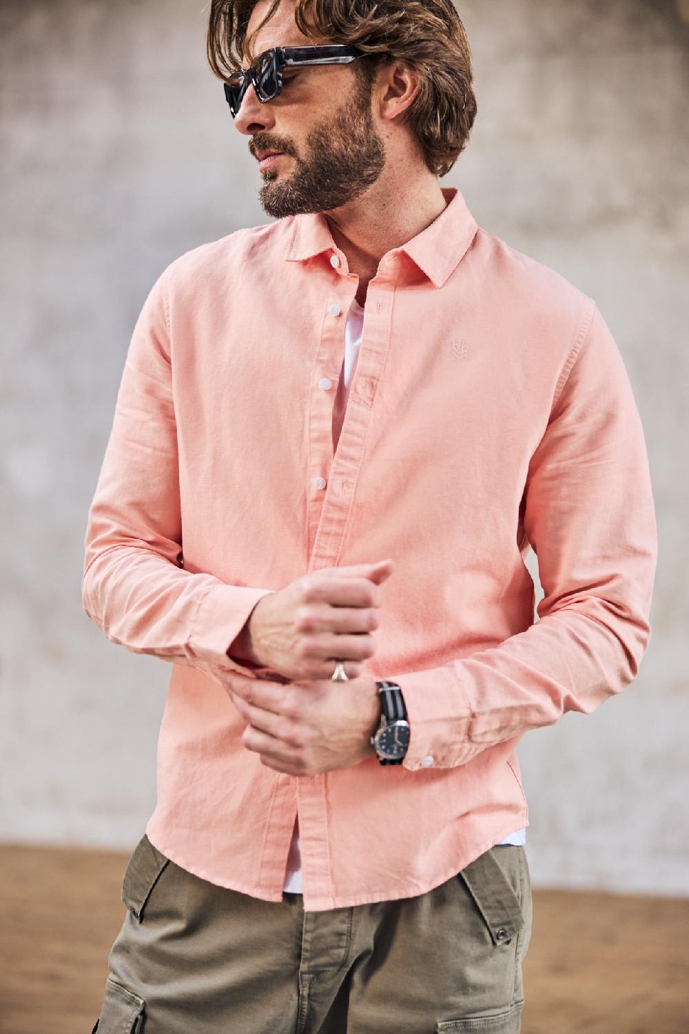 freeman t. porter Yoris Swindown Chemise ajustée Homme dusty pink