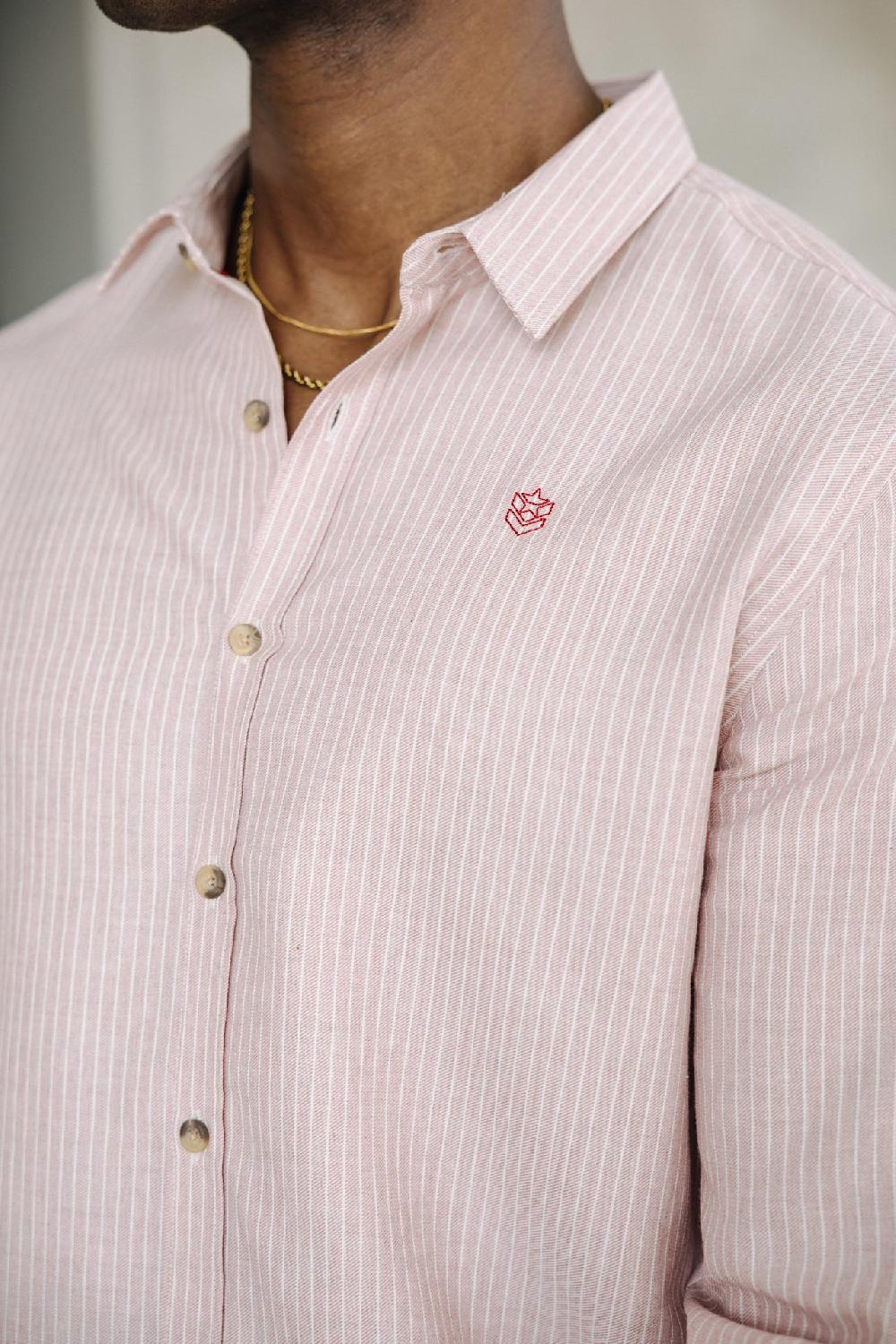 Freeman T. Porter Yoris Tokka Chemise Ajustée Homme Dusty Rose