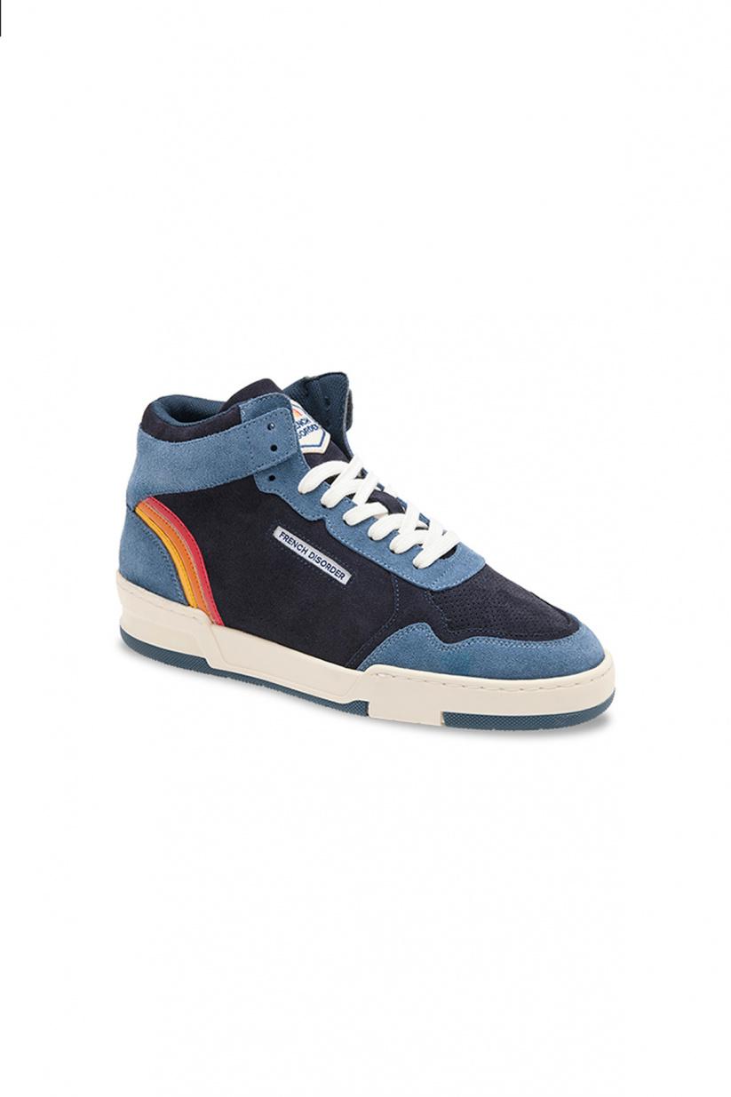 French Disorder Baskets MID RAINBOW Navy