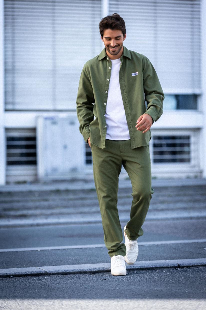 French Disorder Chemise Scott Twill Kaki