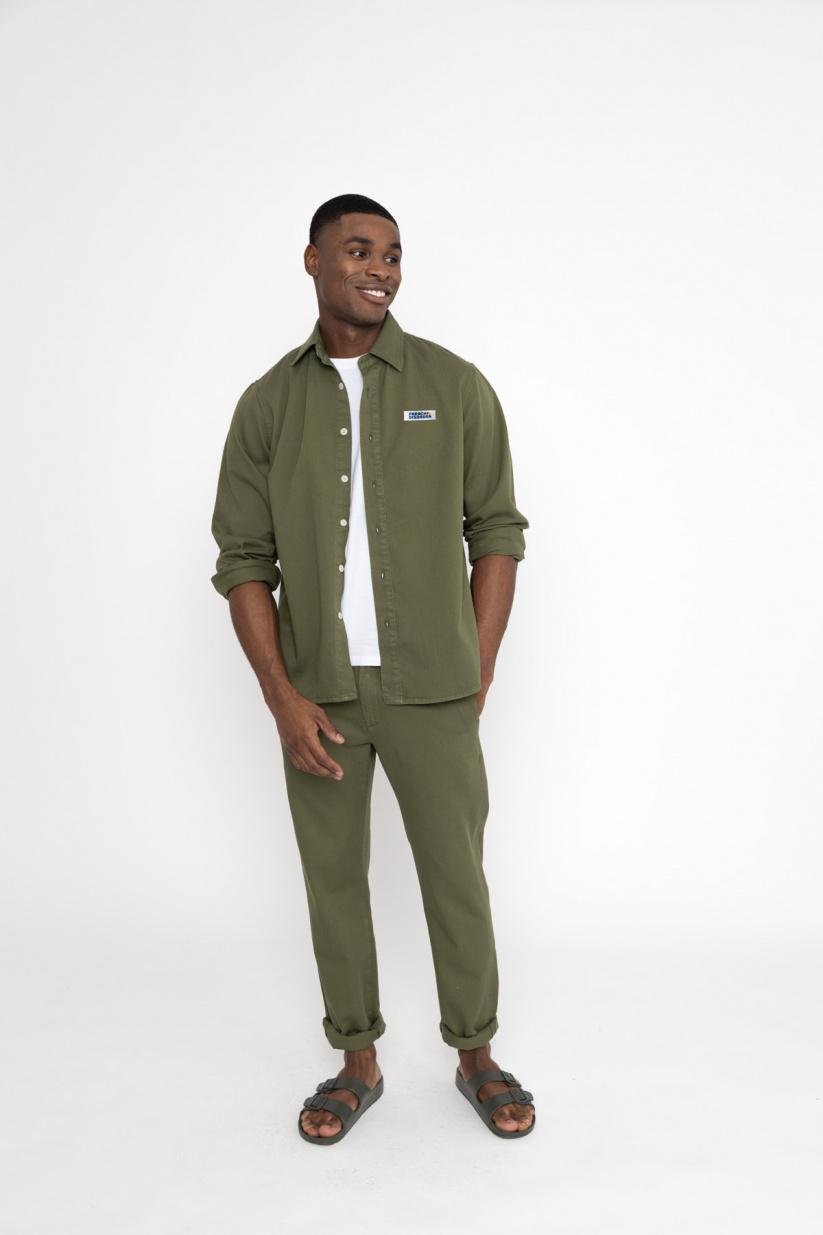 french disorder Chemise Scott Twill Kaki