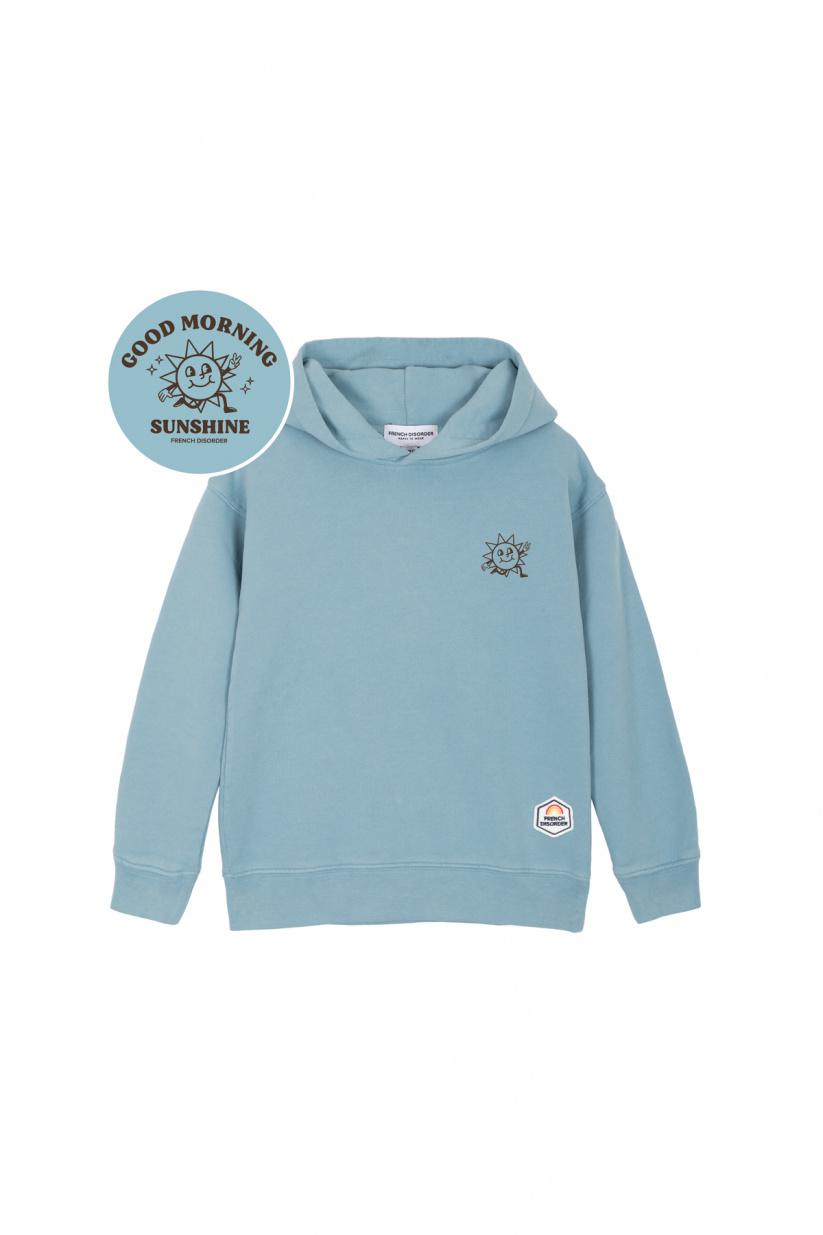 French Disorder Hoodie Benny GOOD MORNING Deep Sea