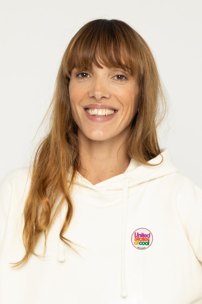 french disorder Hoodie Joy patch US COOL Crème