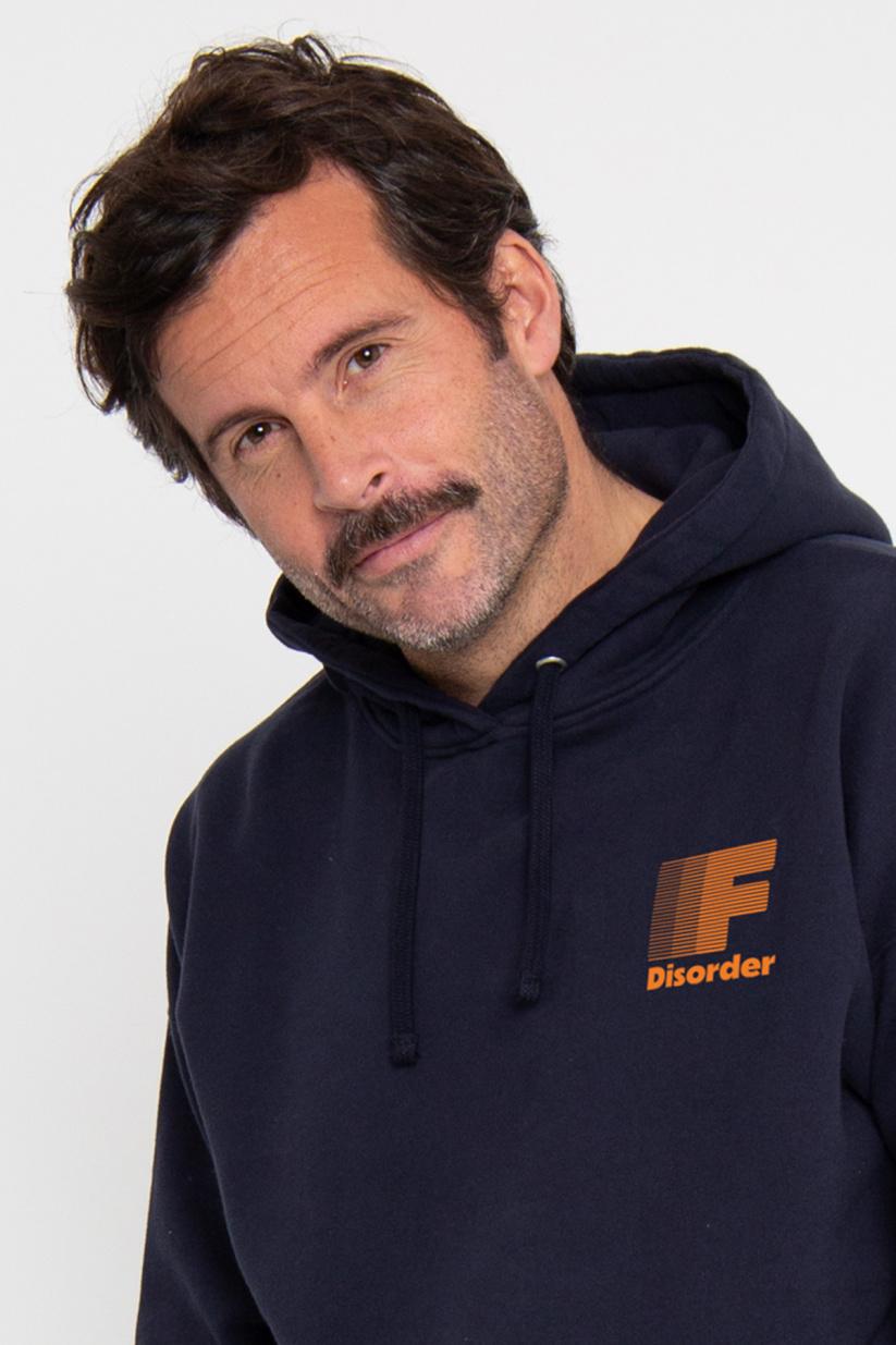 french disorder Hoodie Kenny F. DISORDER Navy