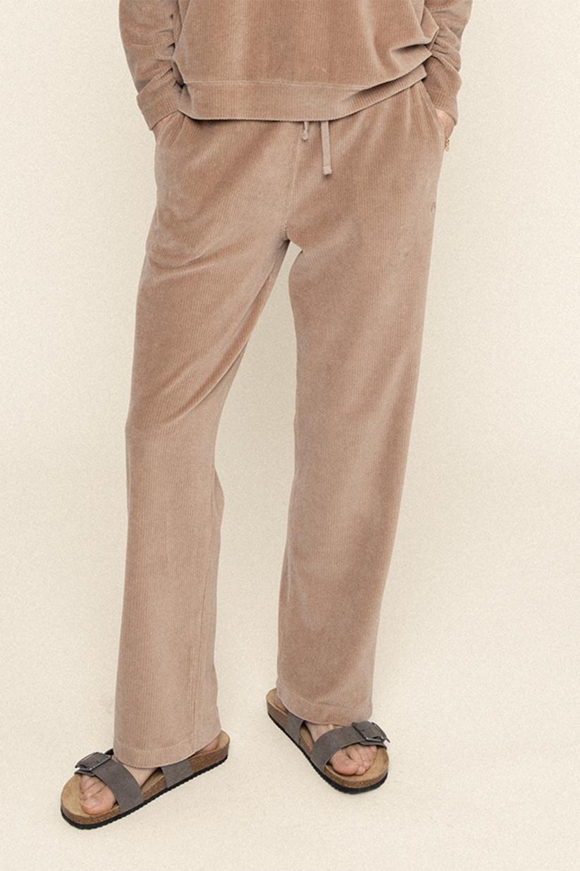 french disorder Jogger Gina Côtelé Taupe