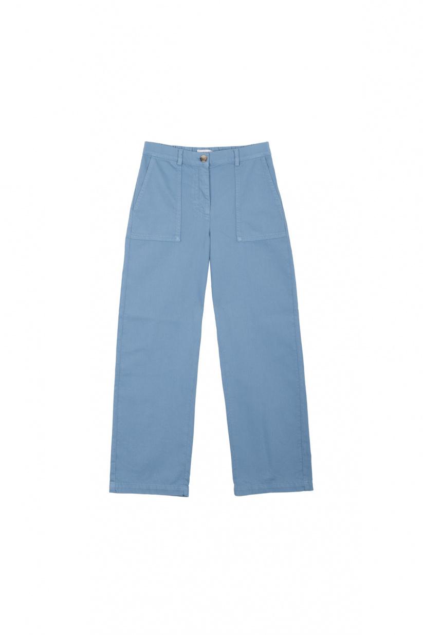 French Disorder Pantalon GIULIA Twill Faded Denim