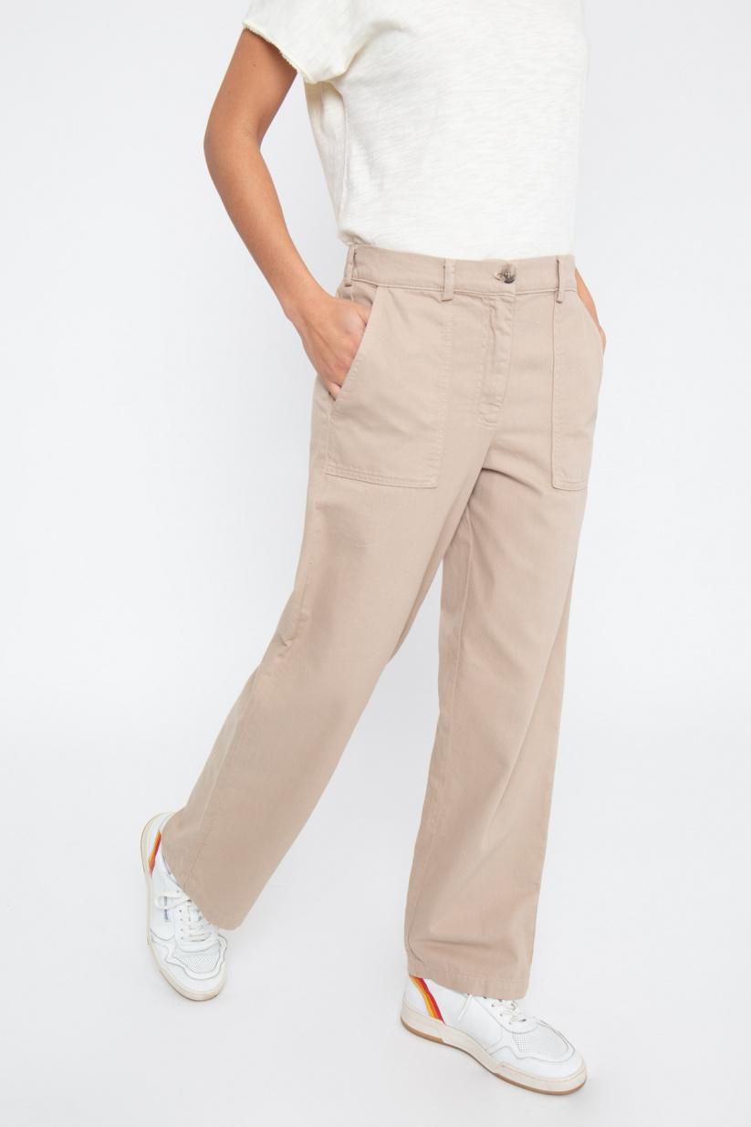 French Disorder Pantalon GIULIA Twill Faded Denim