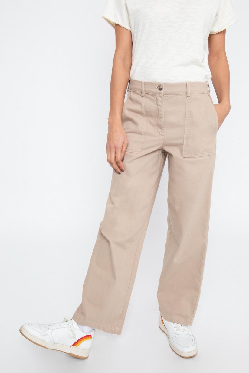 French Disorder Pantalon GIULIA Twill Faded Denim