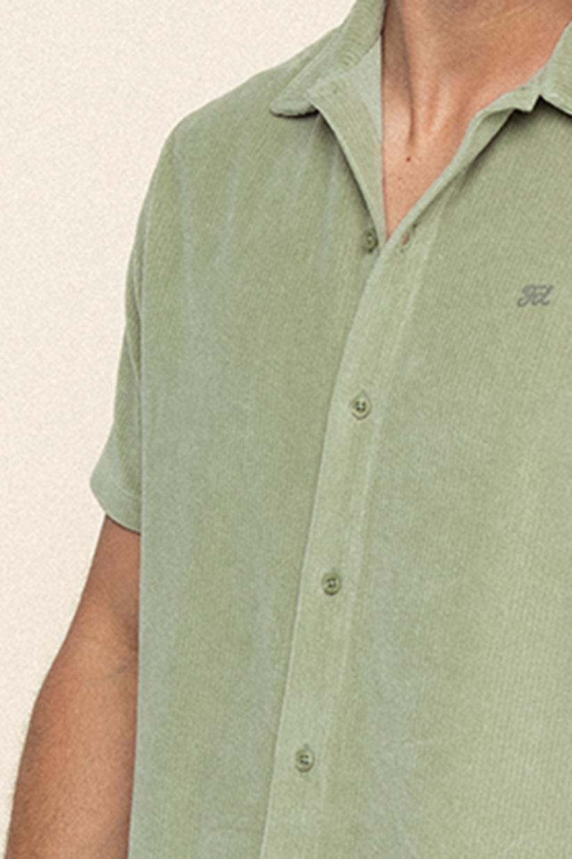French Disorder Surchemise KEANU Côtelé Sauge