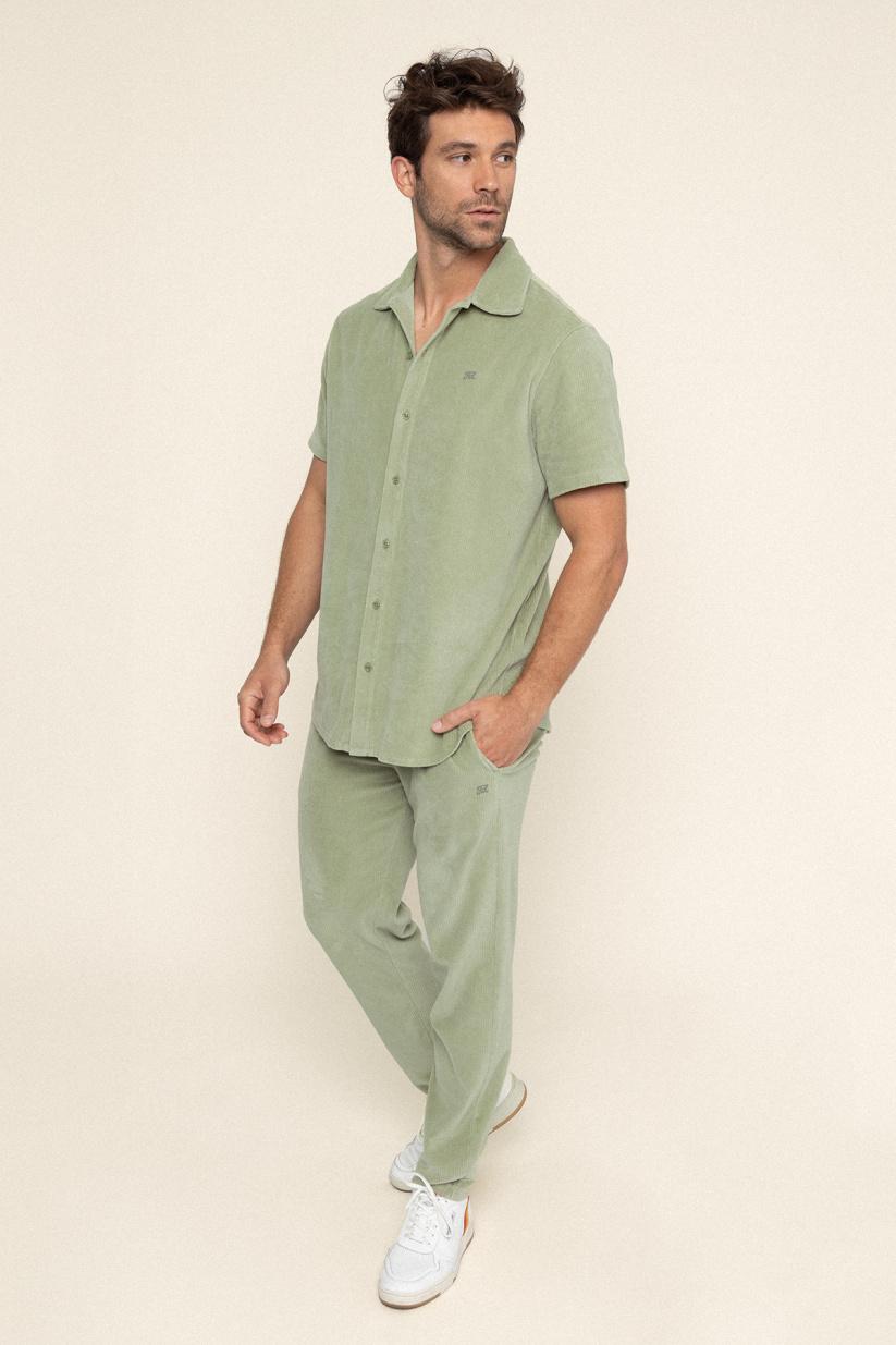 French Disorder Surchemise KEANU Côtelé Sauge