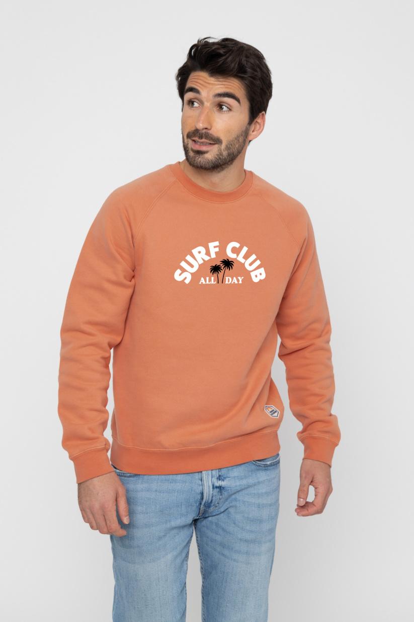French Disorder Sweat Clyde SURF CLUB Tangerine