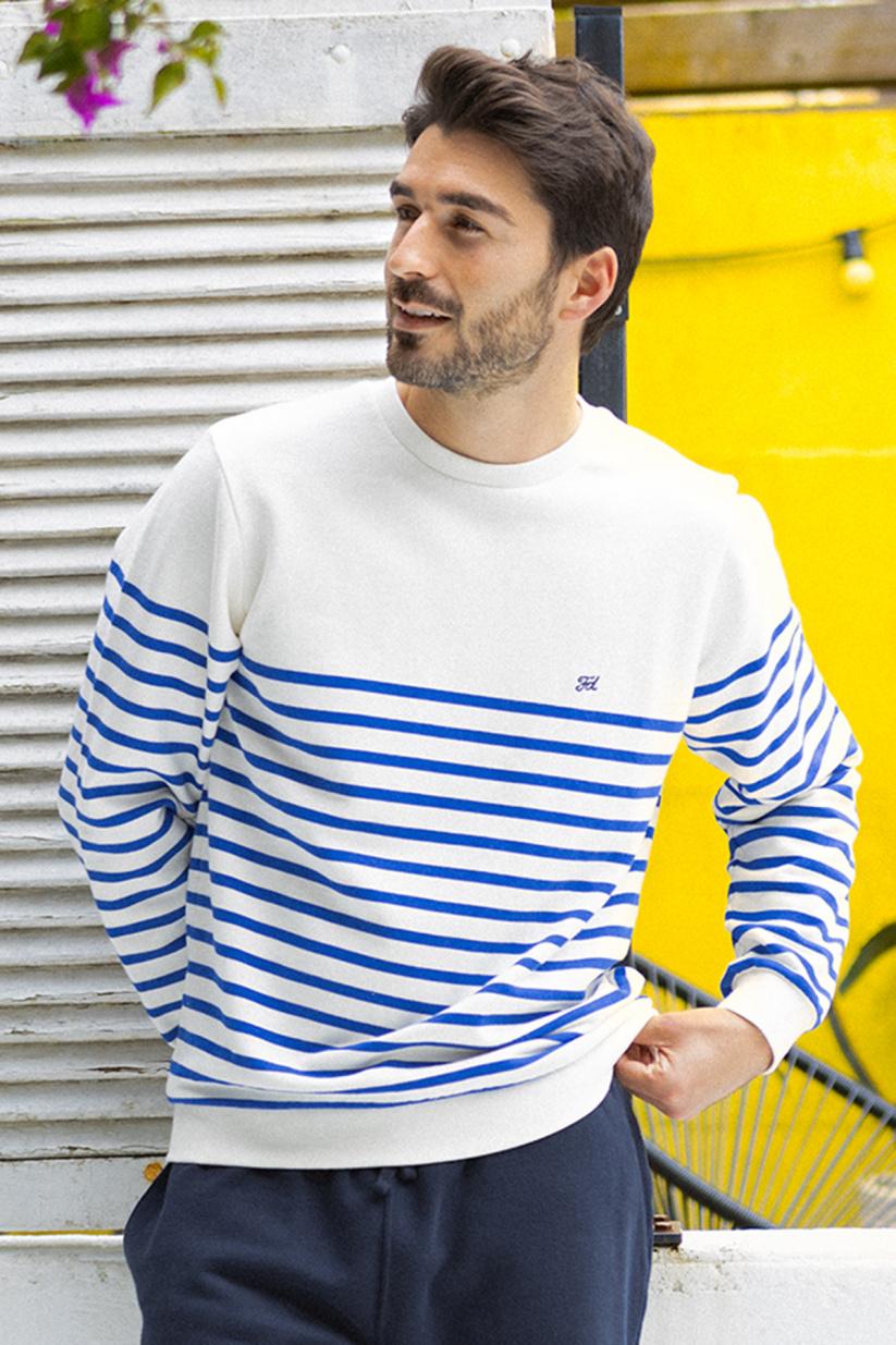 french disorder Sweat Dylan Marinière Crème