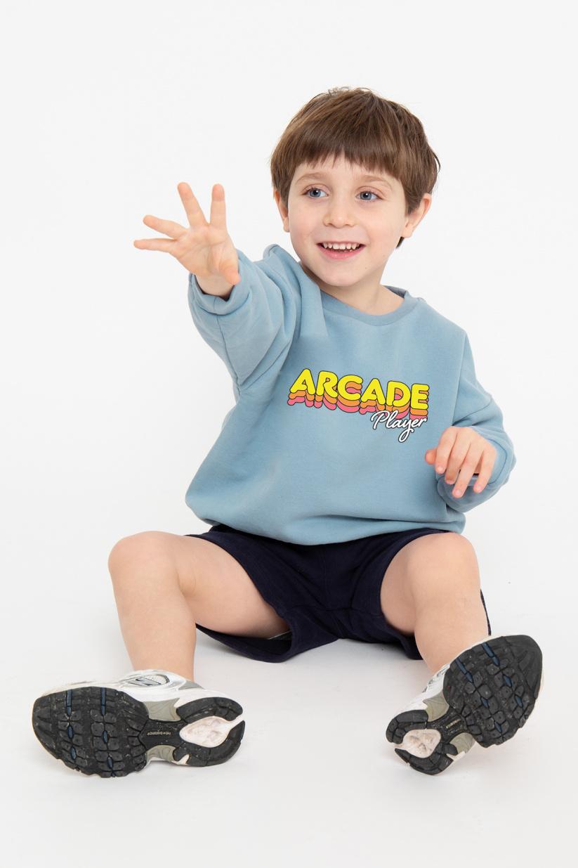 french disorder Sweat Max ARCADE Faded Denim