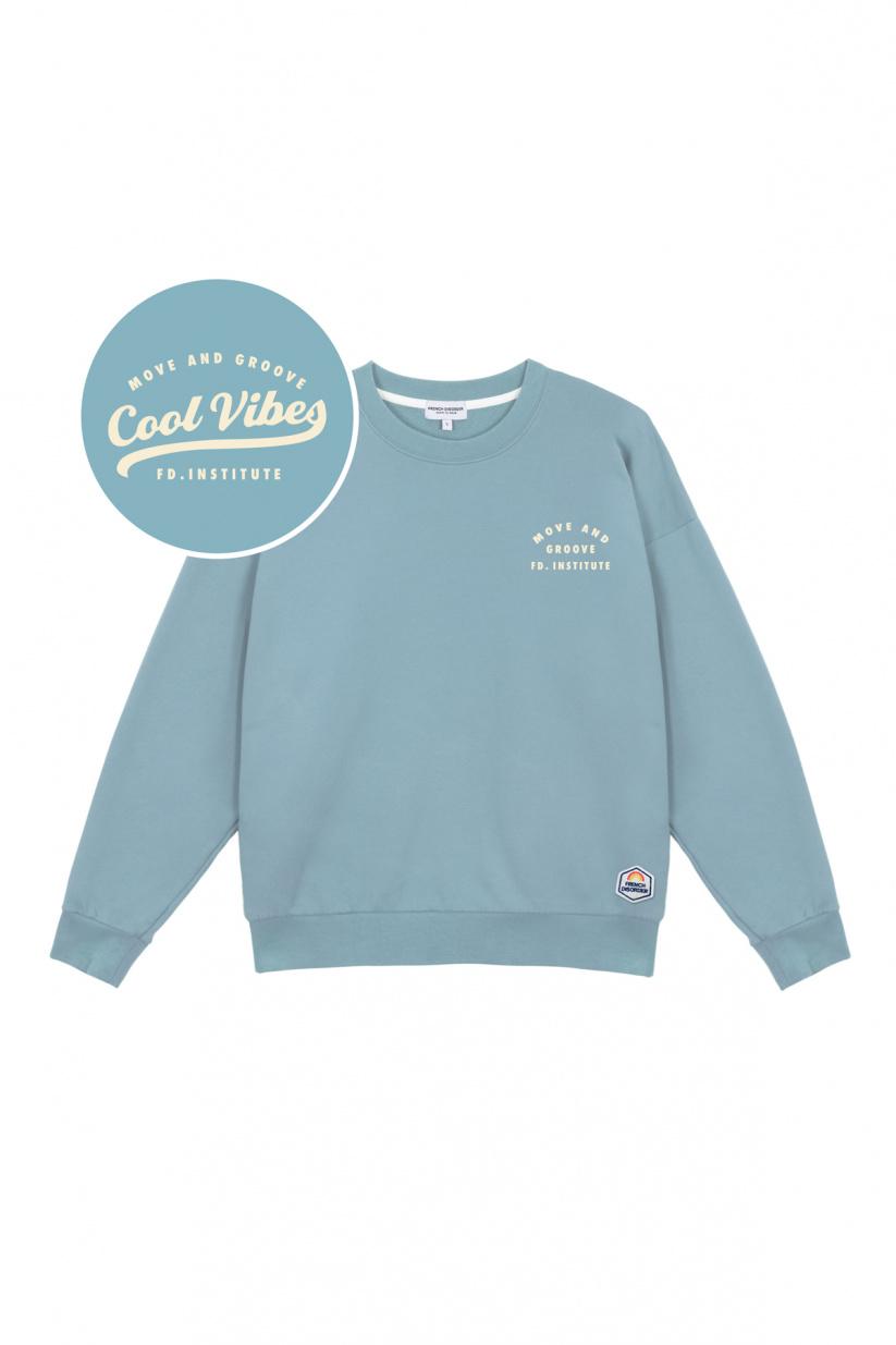 French Disorder Sweat Max COOL VIBES Gris Chiné