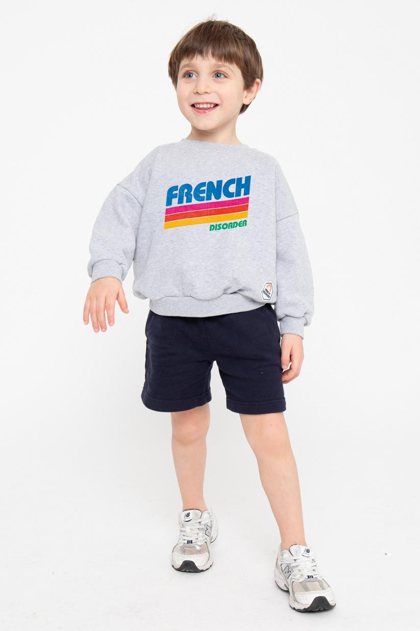 french disorder Sweat Max FD RETRO Gris Chiné