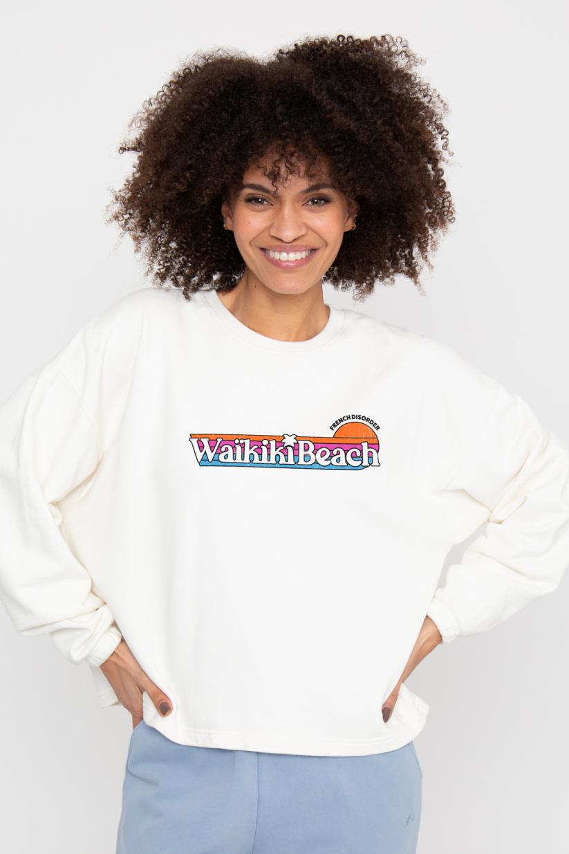 french disorder Sweat Nora WAIKIKI BEACH Crème