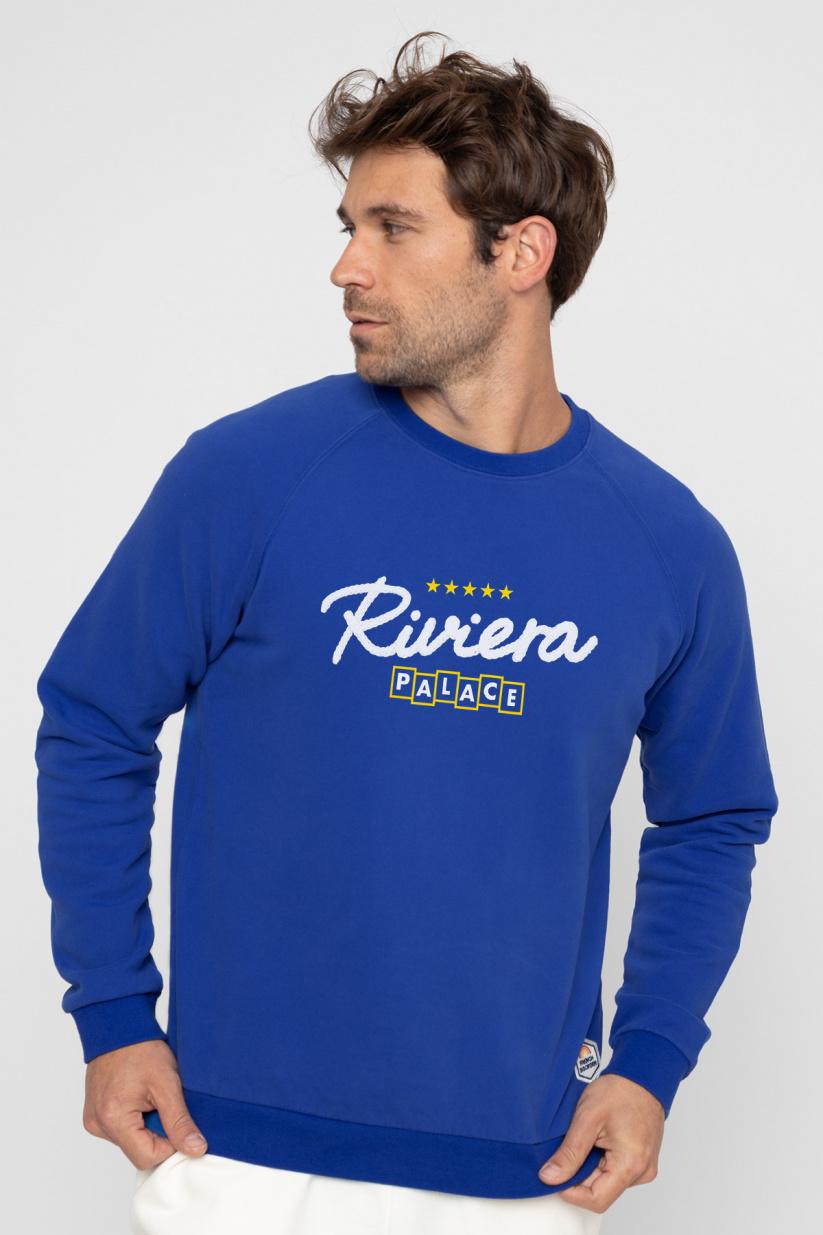 french disorder Sweatricotin Clyde RIVIERA Navy