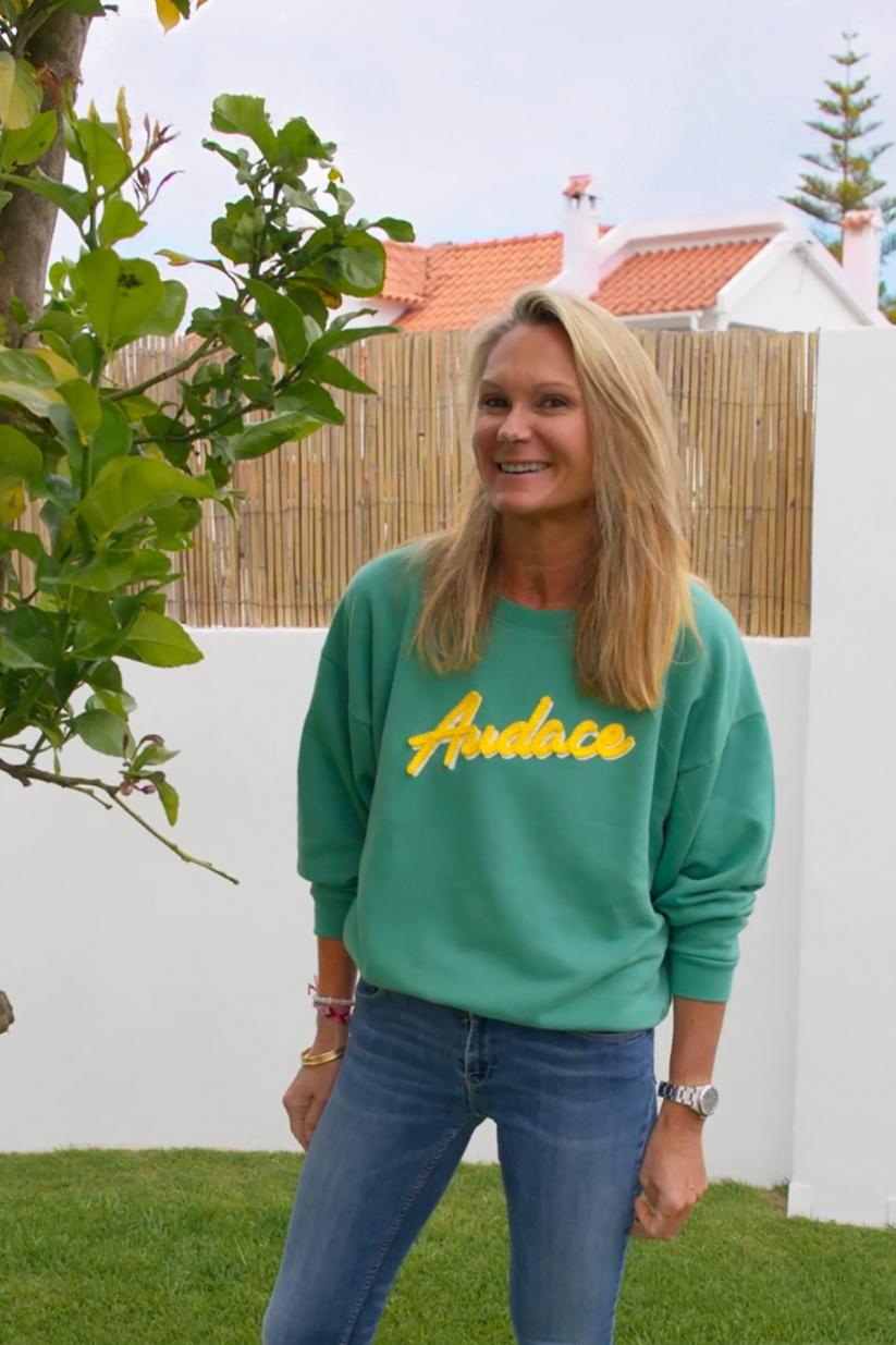 french disorder Sweatricotin Rosie AUDACE Navy