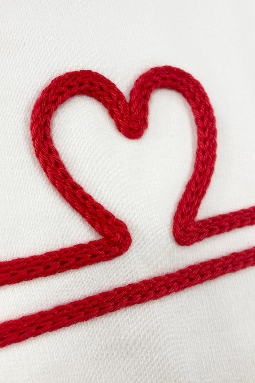 French Disorder Sweatricotin Rosie HEART Navy