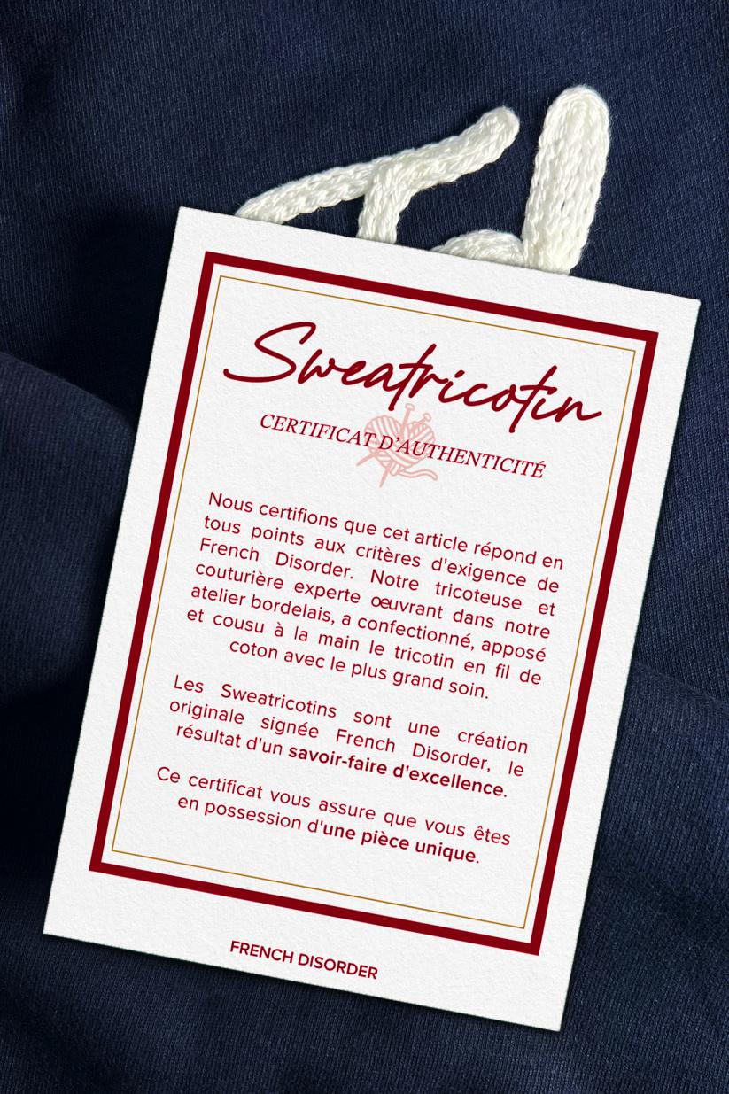 French Disorder Sweatricotin Rosie RIVIERA Navy