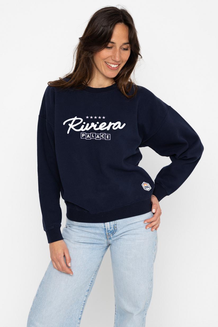 french disorder Sweatricotin Rosie RIVIERA Navy