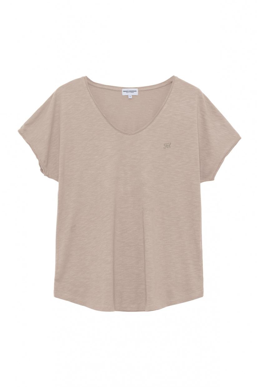 French Disorder T-shirt Cléa Flammé Crème