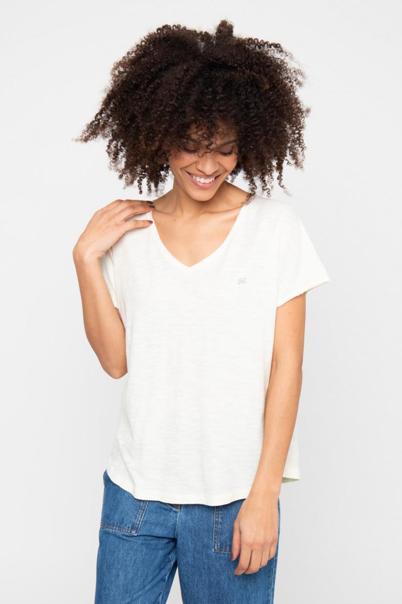 french disorder T-shirt Cléa Flammé Crème