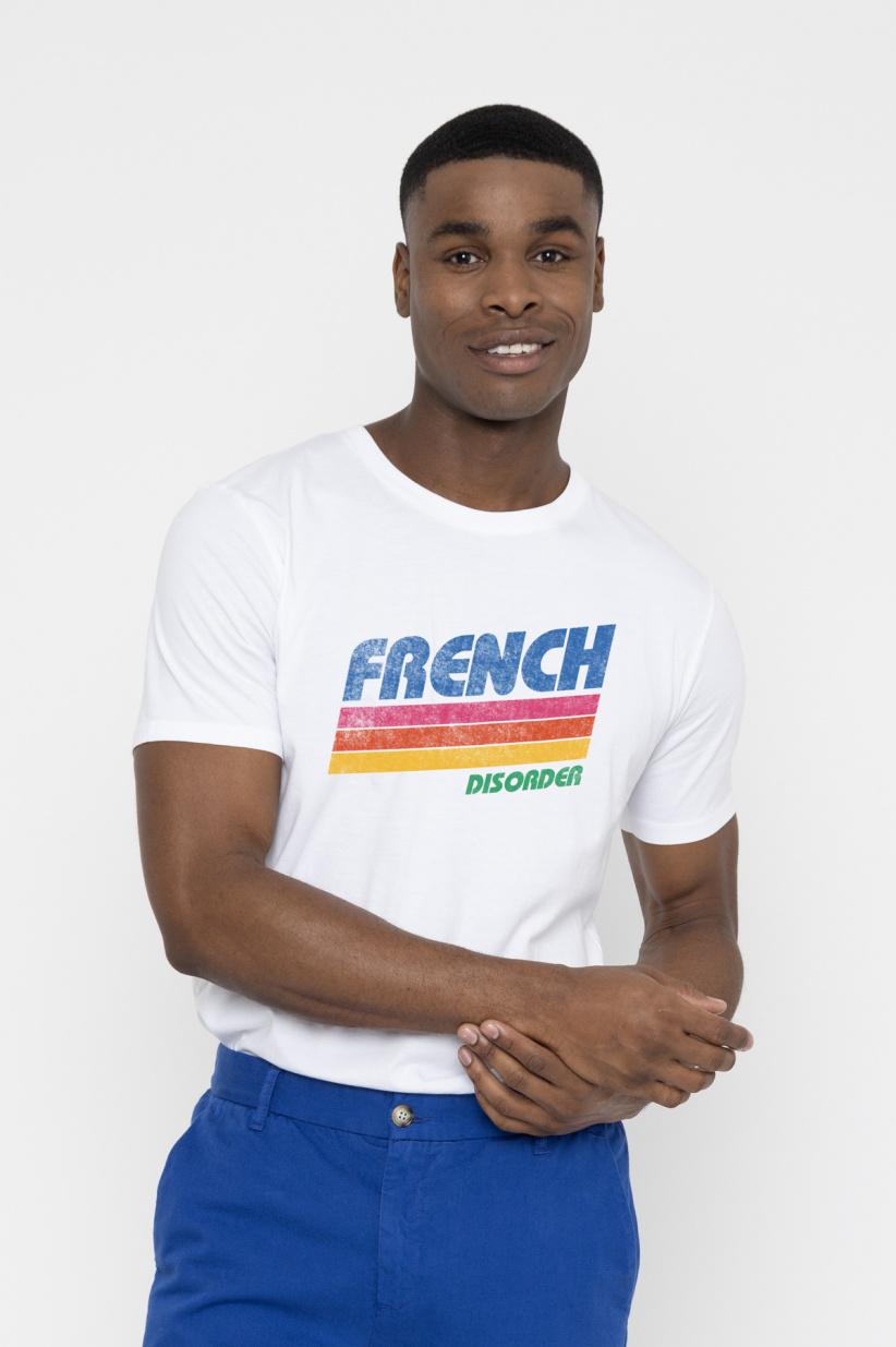 french disorder T-shirt FD RETRO Blanc