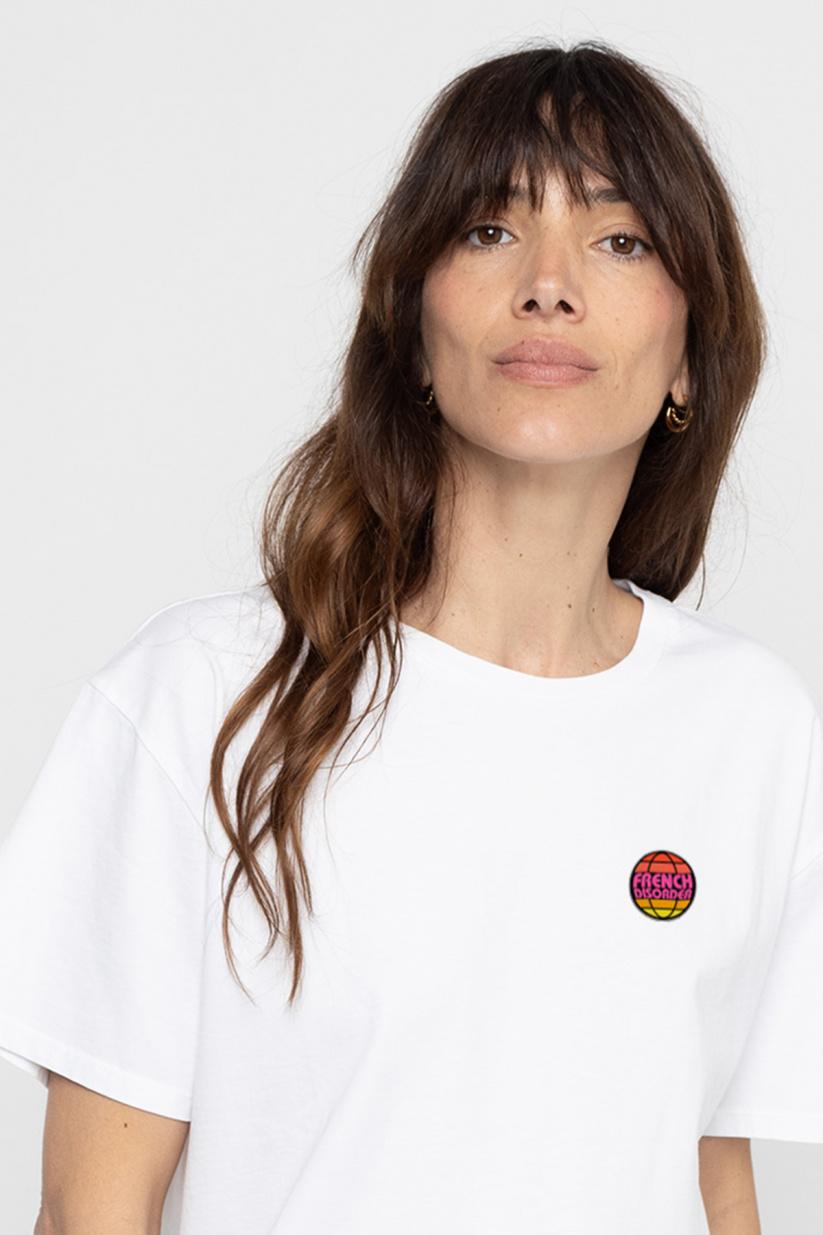 french disorder T-shirt Mika patch PLANET FD Blanc