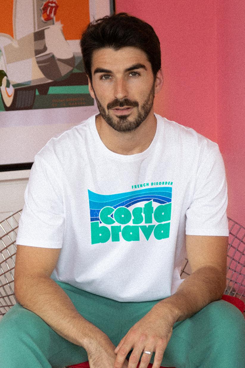 french disorder T-shirt Mike COSTA BRAVA Blanc