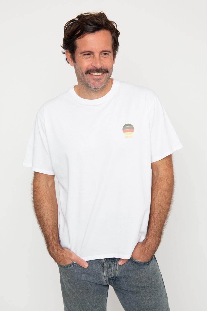 French Disorder T-shirt Mike SUNSET Blanc