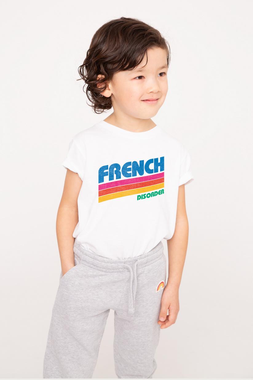 french disorder T-shirt Sacha FD RETRO Blanc