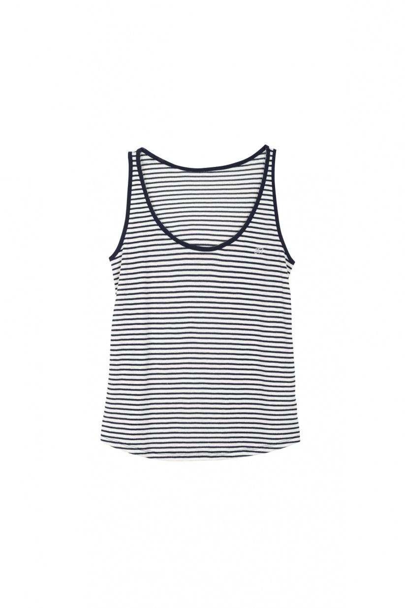 French Disorder Top Carrie Marinière Navy