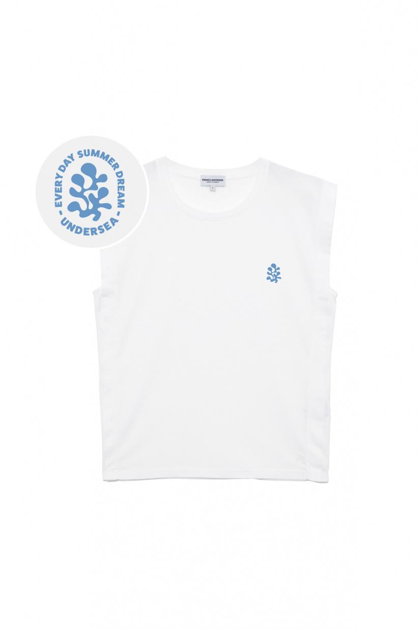 French Disorder Top Poppy EVERYDAY Blanc