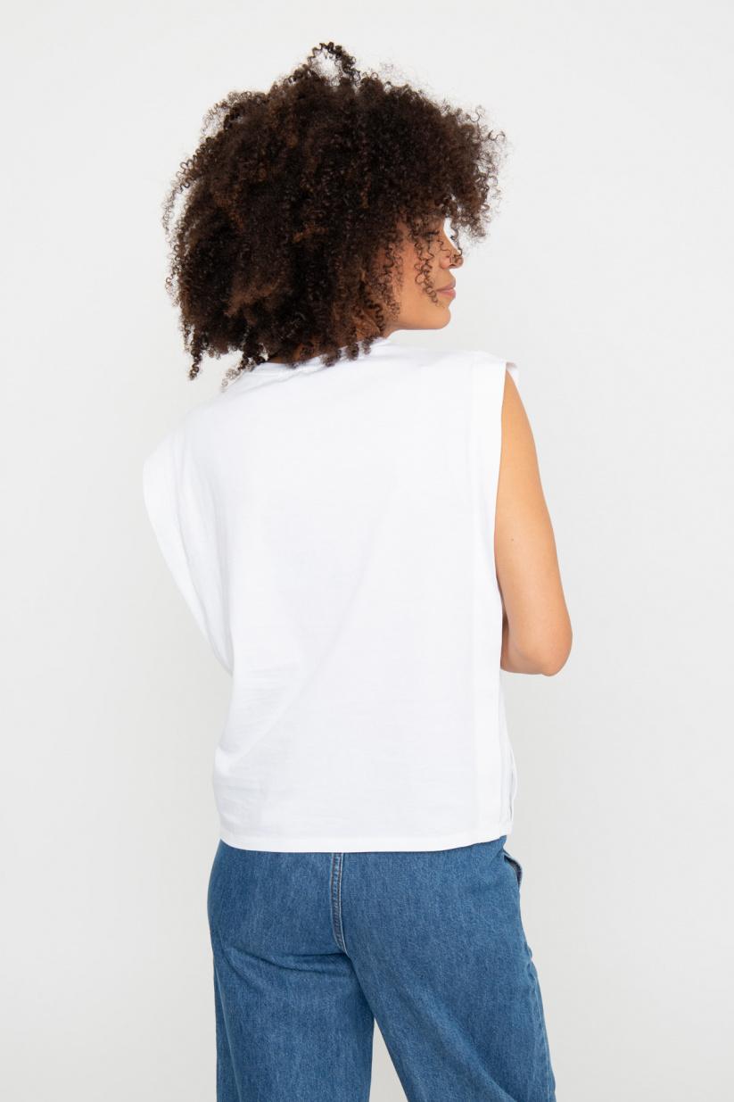 French Disorder Top Poppy FD INITIALE Blanc