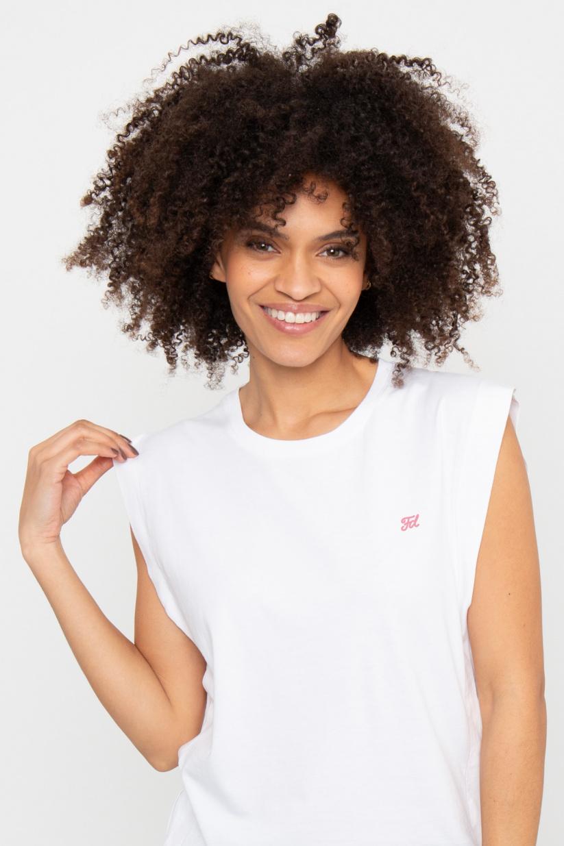 french disorder Top Poppy FD INITIALE Blanc