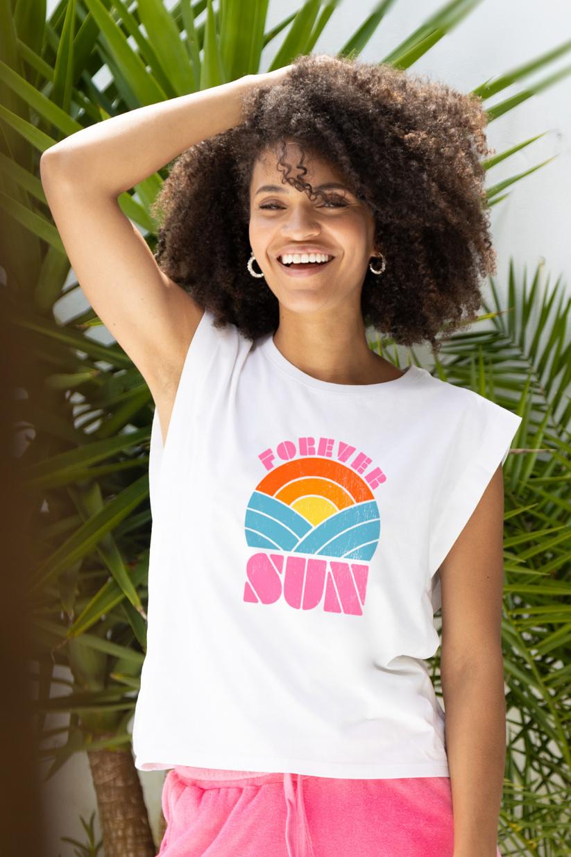 french disorder Top Poppy FOREVER SUN Blanc