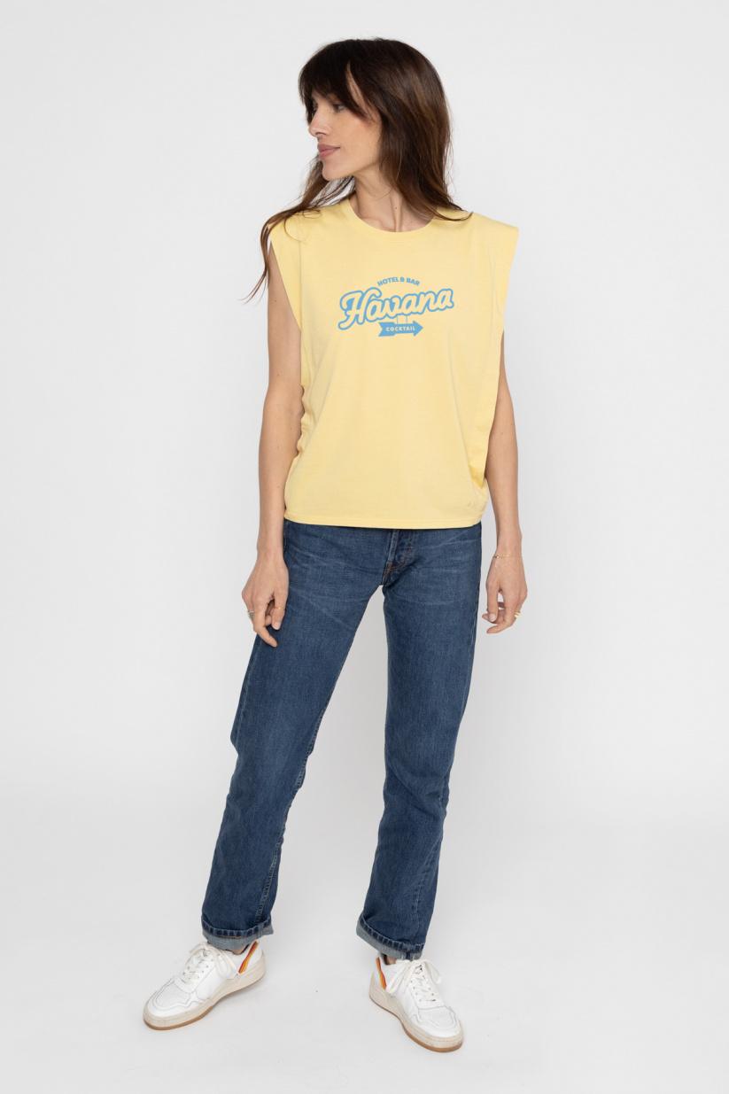 French Disorder Top Poppy HAVANA Retro Yellow