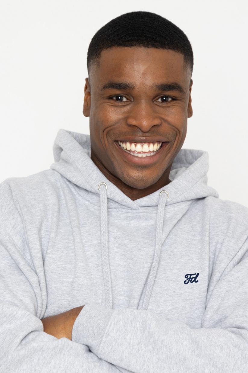 french disorder Hoodie Kenny SPORTING CLUB Gris Chiné