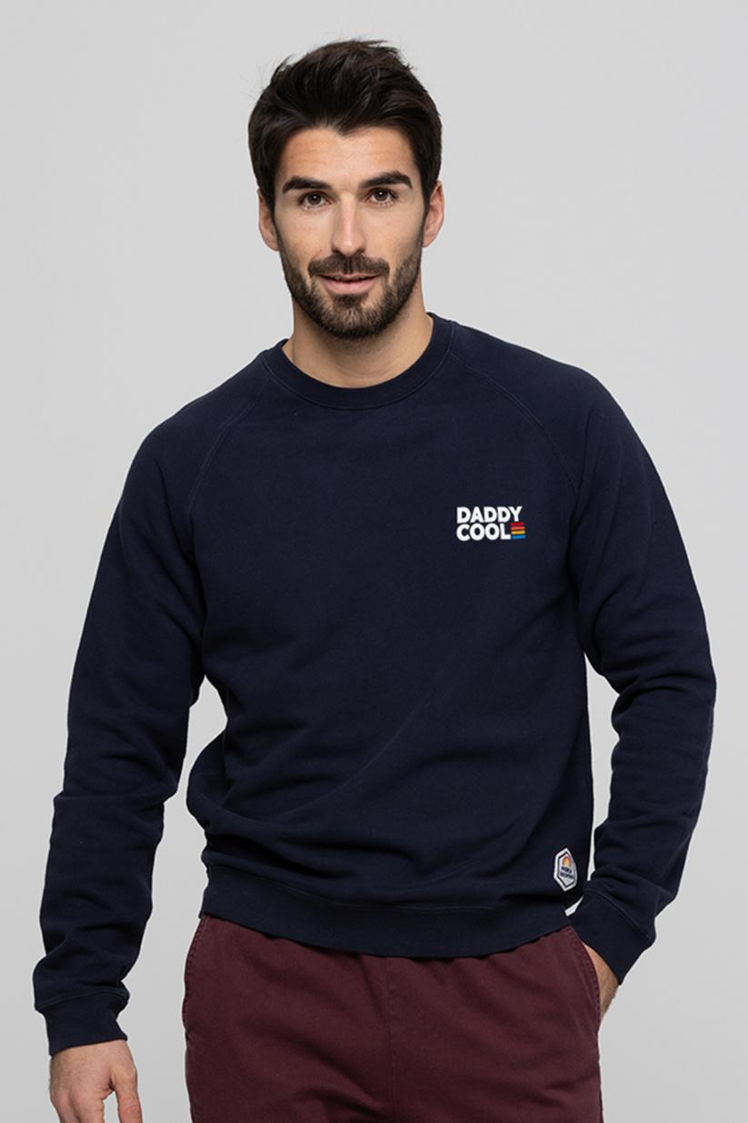French Disorder Sweat Clyde DADDY COOL Coeur Broderie Navy
