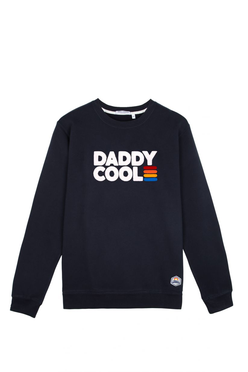 French Disorder Sweat Dylan DADDY COOL Broderie Navy