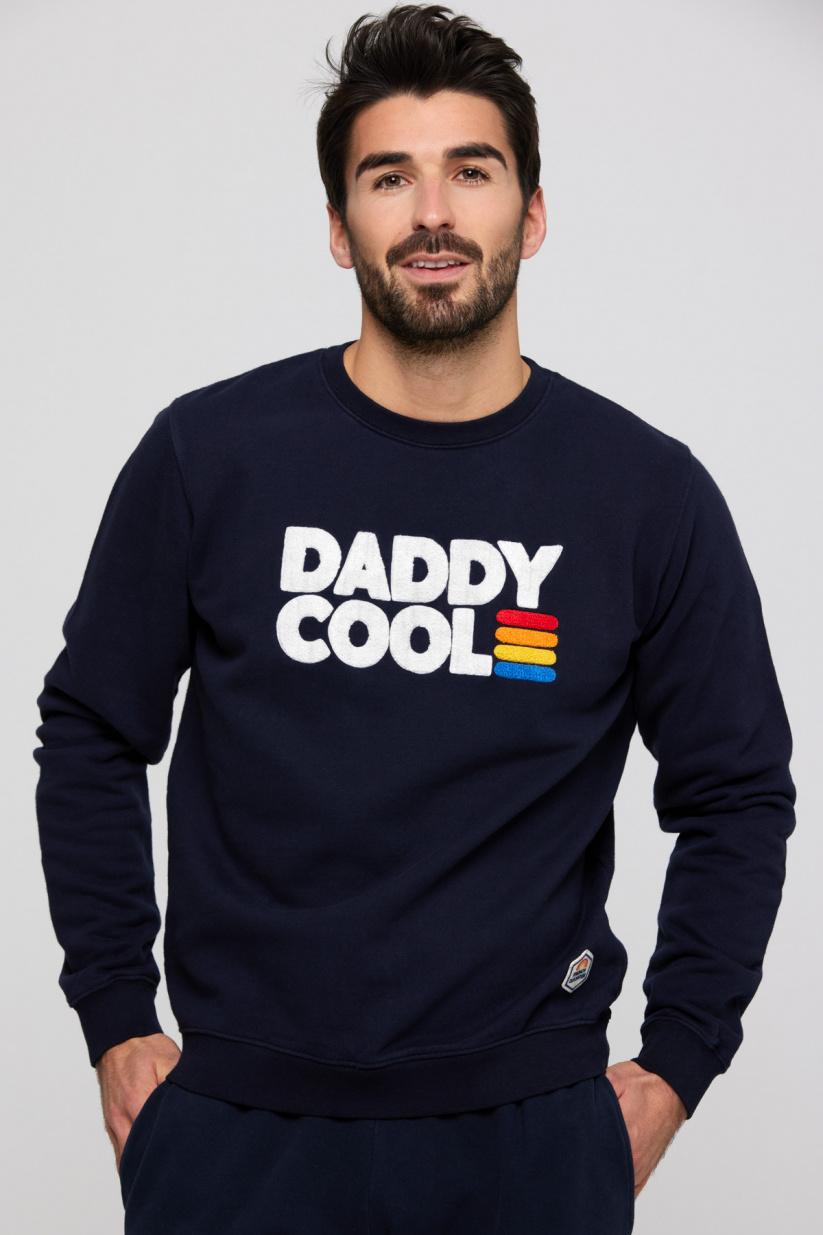 french disorder Sweat Dylan DADDY COOL Broderie Navy