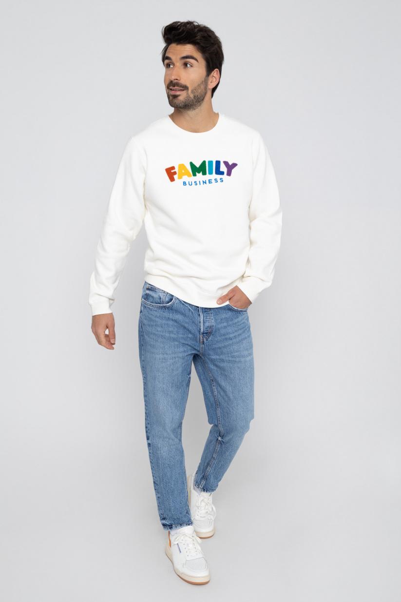 French Disorder Sweat Dylan FAMILY BUSINESS Broderie Navy